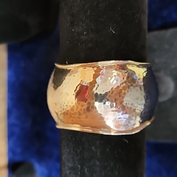 Silpada 925 Sterling Silver Hammered Look Cuff Bracelet - Picture 7 of 12